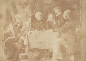 Sir David Brewster, Earle Monteith, Dr. Welsh & Two Others, 1843-47. Skapare: David Octavius Hill, Robert Adamson, Hill & Adamson.