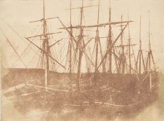 St Andrews. Skepp i hamnen, 1843-47. Skapare: David Octavius Hill, Robert Adamson, Hill & Adamson.