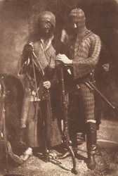 Afghan eller Circassian Armour, 1843. Skapare: David Octavius Hill, Robert Adamson.
