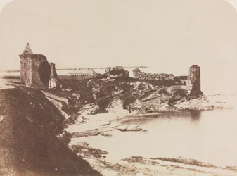 St. Andrews Castle, från sydost, 1846.