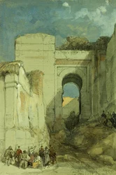 En gammal morisk port, Granada, 1883