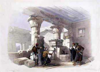 Deir Al-Madinah, Thebe, från "Egypt and Nubia", Vol.1 (litho)