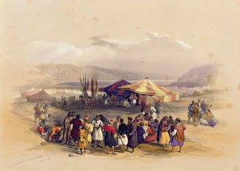 Pilgrimernas läger i Jericho 1 april 1839, från volym II av 
