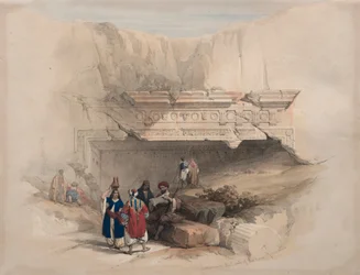Ingången till kungarnas gravar, Jerusalem, 1839.