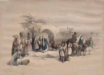 Jungfruns fontän, Nasaret, 1839.