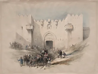 Porten till Damaskus, Jerusalem, 1839.
