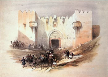 I det heliga landet: Jerusalem, Damaskusporten (gravyr)