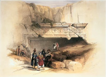 I det heliga landet: Jerusalem, kungarnas gravar (gravyr)
