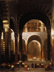 Interiör från katedralen i Pisa) av David Roberts, RA