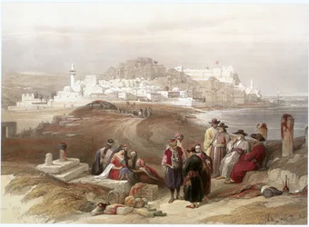 Jaffa sett från norr (gravyr)