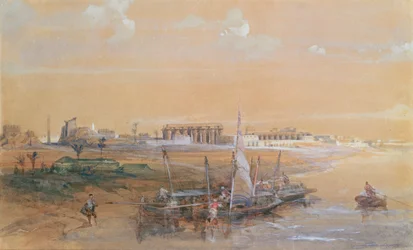 Luxor vid Nilen, 1839 (wc)