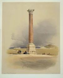 Pompeius kolonn i Alexandria (akvarell)