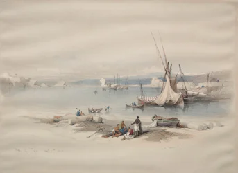 Hamnen i Tyrus, 1839.