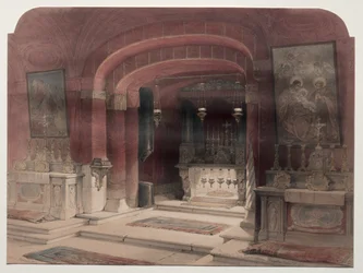 Bebådelsens helgedom, Nasaret, 1839.
