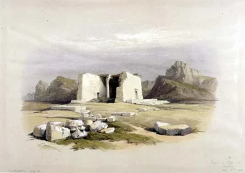 Templet vid Taffah i Nubia, från "Egypt and Nubia", Vol.1 (litho)