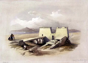 Temple of Wady Sabona, Nubia, från "Egypt and Nubia", Vol.1 (litho)