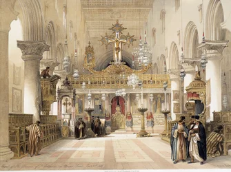 Saint Catherines kapell vid Mount Sinai Monastery, av David Roberts