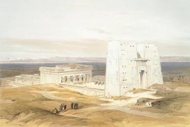 The Temple of Edfu, av David Roberts, gravyr