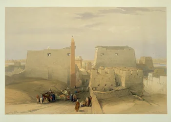 Huvudingången till templet i Luxor