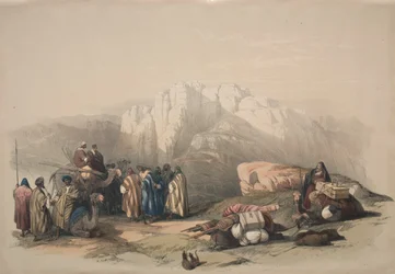 Arons grav, toppen av berget Horeb, 1839.