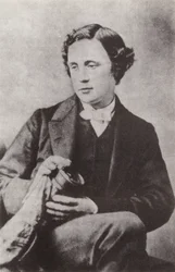 Lewis Carroll, engelsk författare (svartvitt foto)