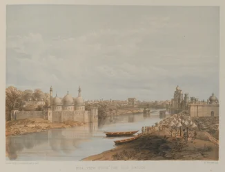 Utsikt från Iron Bridge, Lucknow