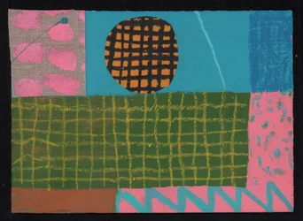 Sky Line Lawn, 2023 (färg och collage)