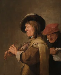 En flöjtspelare i profil