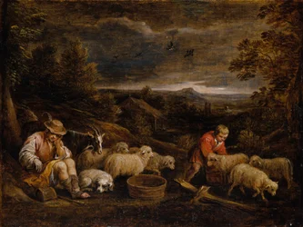 Herdar och får.