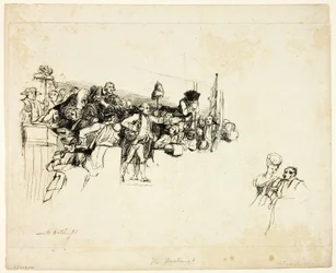 Charles James Fox på utfrågningen i Covent Garden