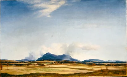 Autumn Clouds, the Ochil Hills, ca 1930 (olja på duk)