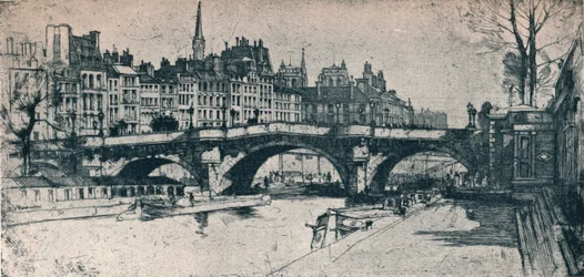 Pont Neuf: skylt ett från Paris Set, 1904