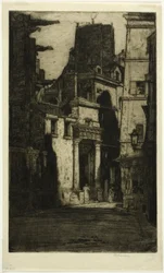 Saint Gervais, Rue des Barres, tallrik fyra från Paris Set