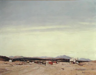 The Distant Hills (olja på duk)