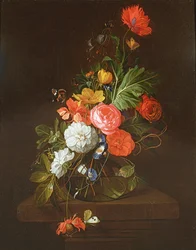 Stilleben av blommor