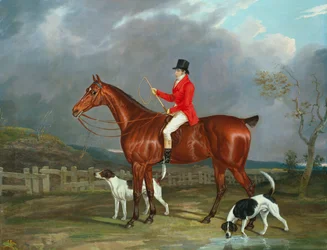 En jägare och hundar, 1824