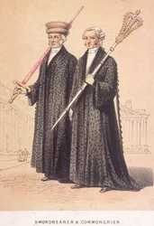 En svärdsbärare och en vandrare, 1855