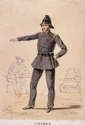 En brandman, 1855