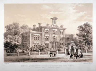 London Society Schools for undervisning blinda, Avenue Road, Marylebone, London, c1860.