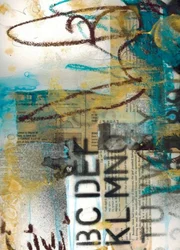 Abstrakt alfabetcollage