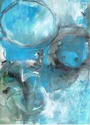 Abstrakt Blue Flow