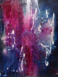 Fuchsia-blå abstraktion