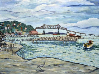 Astoria Heron, 2018 (akryl på duk)
