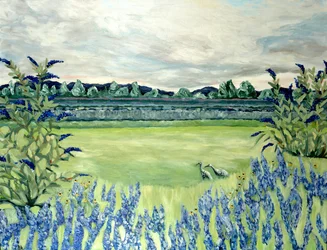 Lavender Fields, 2015 (akryl på duk)