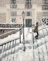 Montmartre Snow, 2017 (akryl på duk)