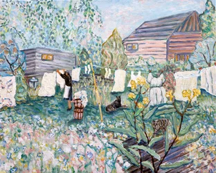 On the Line, 2024 (akryl på duk)