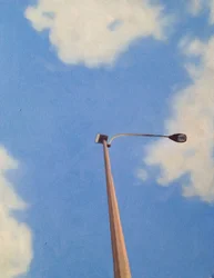 Brooklyn Street Lamp, 2012 (olja på duk)