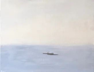 Kajakpaddlare, 2021 (olja på duk)