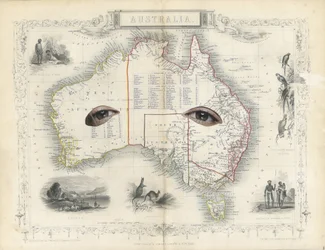 Colonial – Australien, 2017 (pappersklippt collage)