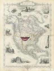 Colonial North America, 2017 (pappersklippt collage)